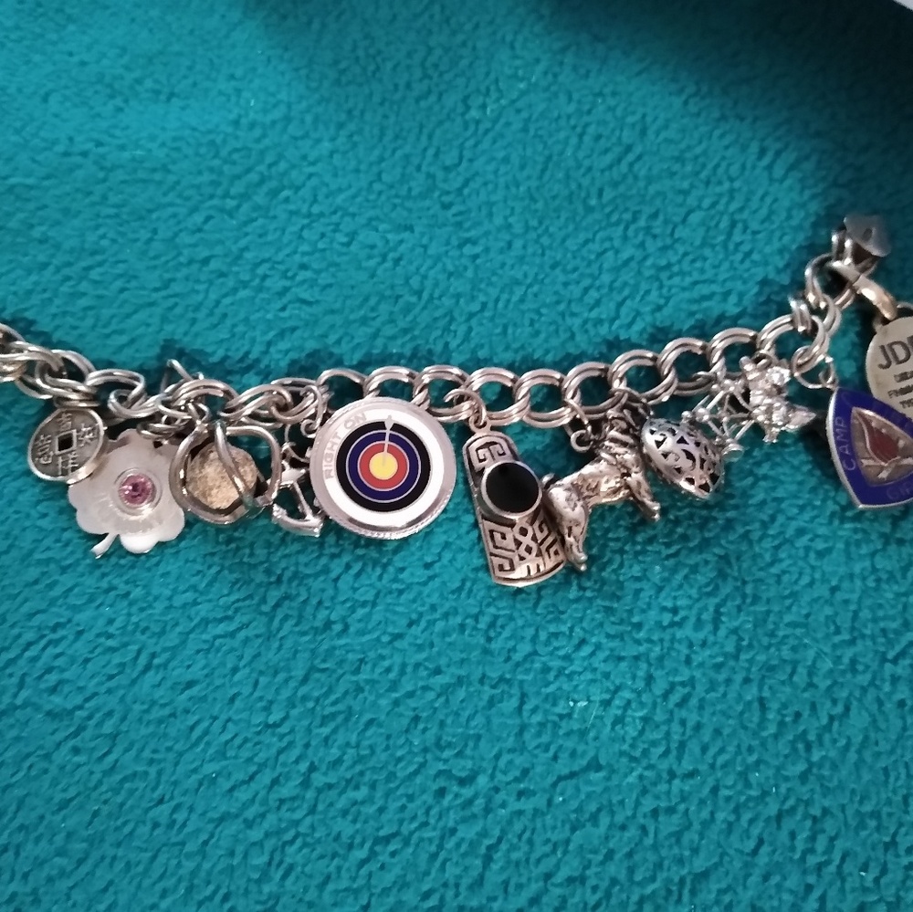 Vintage Sterling charm bracelet